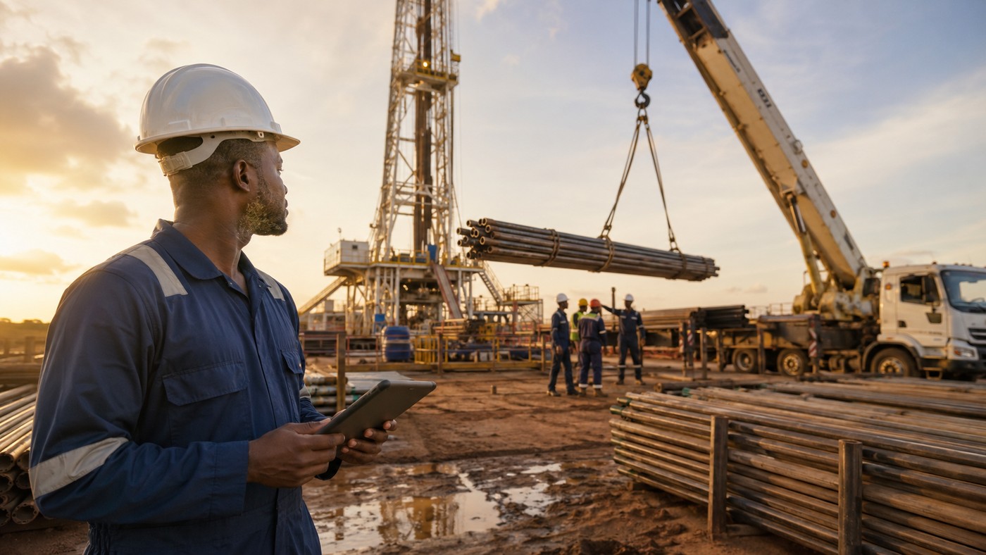 Logistics and pipe delivery at a rig site